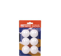 KIT PING PONG COM 6 BOLAS CART.17CM 4128